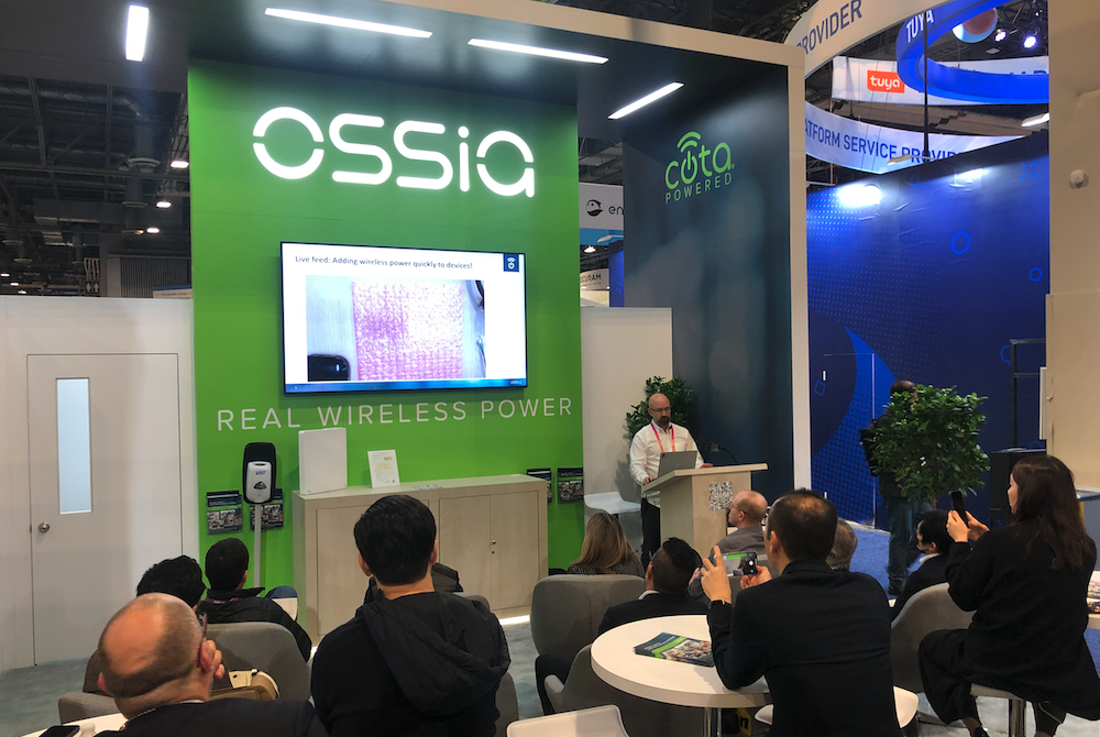 Ossia Wireless Power Security Cameras at mwc 2023